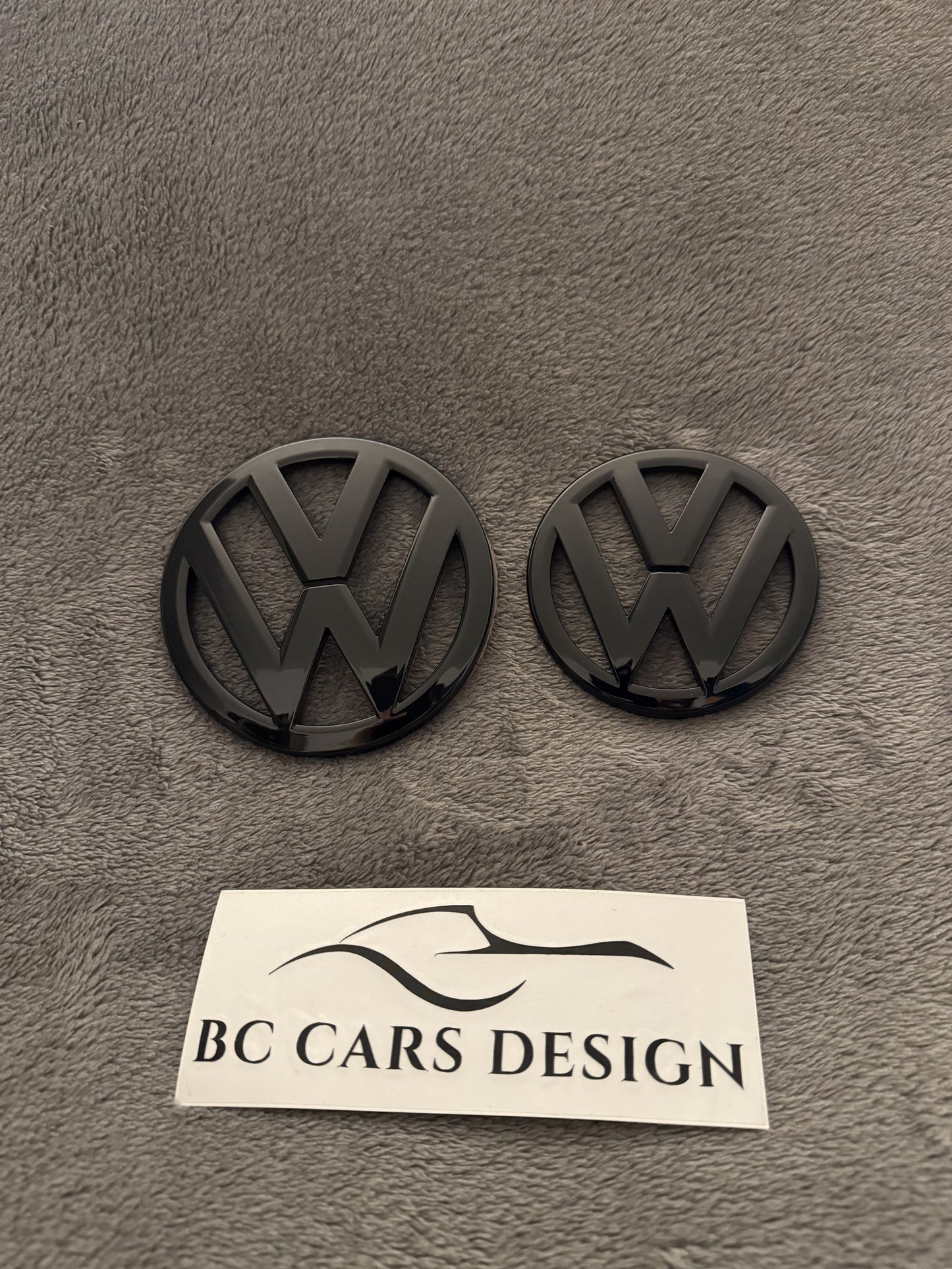 Lot Emblèmes Noir pour VW Scirocco - Avant + Arrières - 2009 / 2014