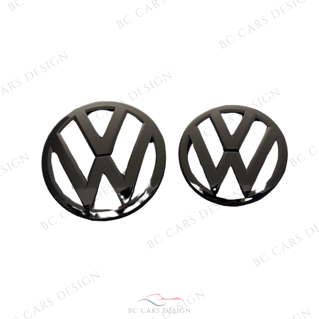 Lot Emblèmes Noir pour VW Scirocco - Avant + Arrières - 2009 / 2014