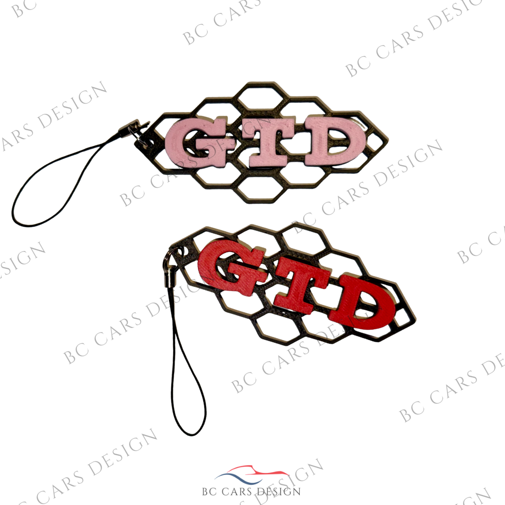 Porte-clé design GTD – Style nid d’abeille