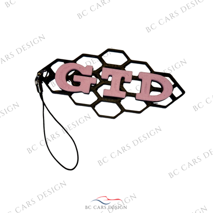 Porte-clé design GTD – Style nid d’abeille
