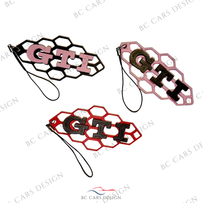 Porte-clé design GTI – Style nid d’abeille