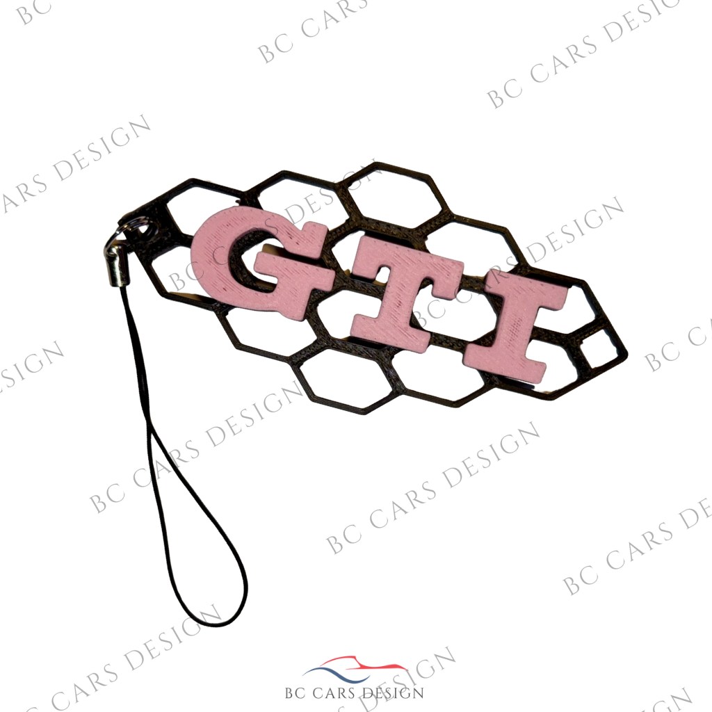 Porte-clé design GTI – Style nid d’abeille