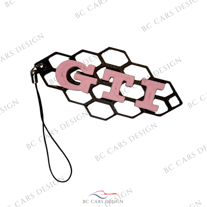 Porte-clé design GTI – Style nid d’abeille