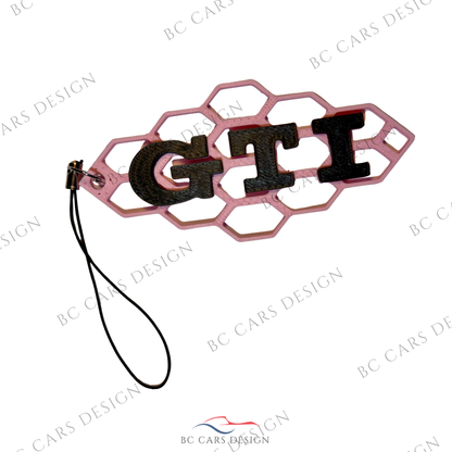 Porte-clé design GTI – Style nid d’abeille