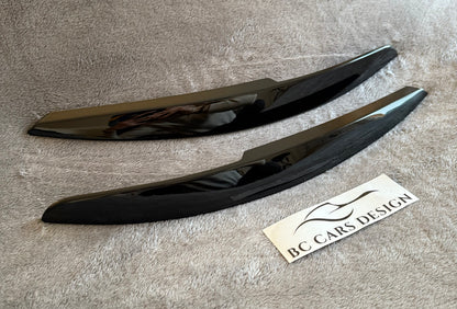 Paire de Paupières de Phares pour Polo 5 (2011-2018) - Noir Brillant