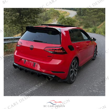 Set Emblèmes Avant + arrière pour Volkswagen Golf 7 Phase 1 et 2 - "Rouge Tornado"