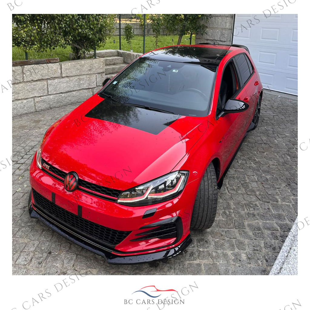 Set Emblèmes Avant + arrière pour Volkswagen Golf 7 Phase 1 et 2 - "Rouge Tornado"